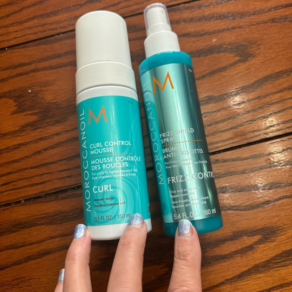 Moroccan Oil curly hair products! Used once!
